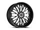 Cavallo CLV-42 Gloss Black and Machined 5-Lug Wheel; 18x8; 35mm Offset (87-90 Dakota)