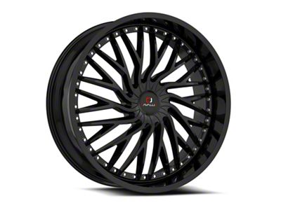 Cavallo CLV-43 Gloss Black 5-Lug Wheel; 18x8; 35mm Offset (87-90 Dakota)