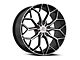 Cavallo CLV-44 Gloss Black and Machined 5-Lug Wheel; 18x8; 35mm Offset (87-90 Dakota)