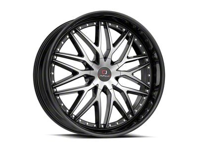 Cavallo CLV-46 Gloss Black and Machined 5-Lug Wheel; 22x8.5; 38mm Offset (87-90 Dakota)