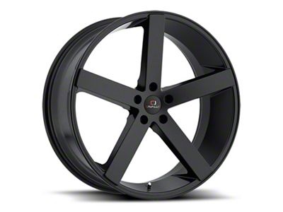 Cavallo CLV-5 Gloss Black 5-Lug Wheel; 22x9; 35mm Offset (87-90 Dakota)