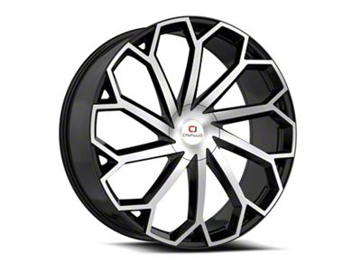 Cavallo CLV-51 Gloss Black and Machined 5-Lug Wheel; 18x8; 35mm Offset (87-90 Dakota)