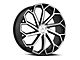 Cavallo CLV-51 Gloss Black and Machined 5-Lug Wheel; 18x8; 35mm Offset (87-90 Dakota)