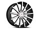 Cavallo CLV-52 Gloss Black and Machined 5-Lug Wheel; 18x8; 35mm Offset (87-90 Dakota)