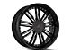 Cavallo CLV-54 Gloss Black and Machined 5-Lug Wheel; 18x8; 35mm Offset (87-90 Dakota)