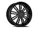 Cavallo CLV-54 Gloss Black and Machined 5-Lug Wheel; 18x8; 35mm Offset (87-90 Dakota)