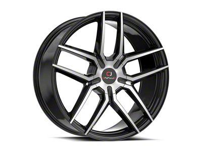 Cavallo CLV-55 Gloss Black and Machined 5-Lug Wheel; 18x8; 35mm Offset (87-90 Dakota)