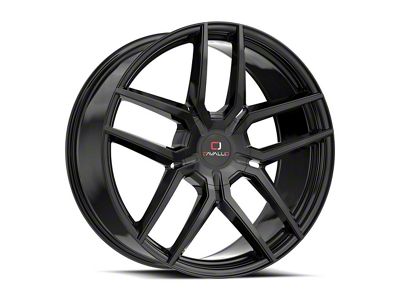 Cavallo CLV-55 Gloss Black 5-Lug Wheel; 22x8.5; 38mm Offset (87-90 Dakota)