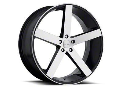 Cavallo CLV-C-5 Gloss Black and Machined 5-Lug Wheel; 18x8; 35mm Offset (87-90 Dakota)