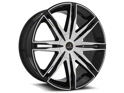 Cavallo CLV-18 Gloss Black and Machined 6-Lug Wheel; 20x8.5; 25mm Offset (21-24 F-150)