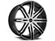 Cavallo CLV-18 Gloss Black and Machined 6-Lug Wheel; 20x8.5; 25mm Offset (04-08 F-150)