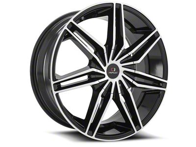 Cavallo CLV-19 Gloss Black and Machined 6-Lug Wheel; 22x9.5; 25mm Offset (21-24 F-150)