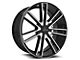 Cavallo CLV-21 Gloss Black and Machined 6-Lug Wheel; 22x9.5; 25mm Offset (21-24 F-150)