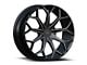 Cavallo CLV-22 Gloss Black and Milled 6-Lug Wheel; 22x9.5; 15mm Offset (04-08 F-150)