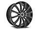 Cavallo CLV-23 Gloss Black and Machined 6-Lug Wheel; 22x9.5; 25mm Offset (04-08 F-150)