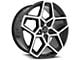 Cavallo CLV-25 Gloss Black and Machined 6-Lug Wheel; 22x9.5; 25mm Offset (04-08 F-150)