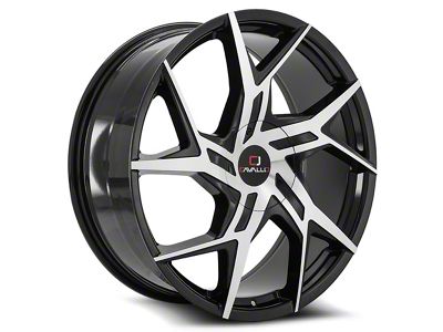 Cavallo CLV-26 Gloss Black and Machined 6-Lug Wheel; 22x9.5; 25mm Offset (21-24 F-150)