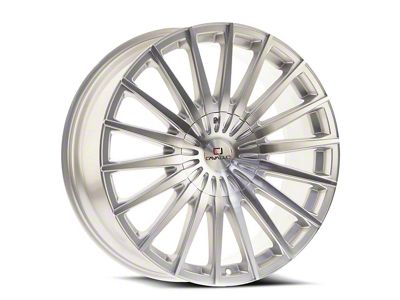 Cavallo CLV-34 Silver and Machined 6-Lug Wheel; 20x8.5; 15mm Offset (21-24 F-150)