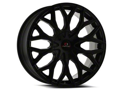 Cavallo CLV-37 Satin Black 6-Lug Wheel; 20x8.5; 15mm Offset (15-20 F-150)