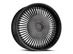 Cavallo CLV-41 Gloss Black and Machined 6-Lug Wheel; 22x9.5; 25mm Offset (21-24 F-150)