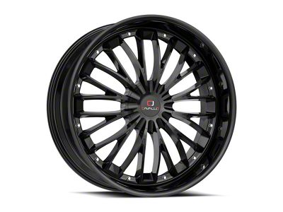 Cavallo CLV-42 Gloss Black 6-Lug Wheel; 22x9.5; 25mm Offset (21-24 F-150)