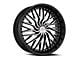 Cavallo CLV-43 Gloss Black and Machined 6-Lug Wheel; 22x9.5; 25mm Offset (04-08 F-150)