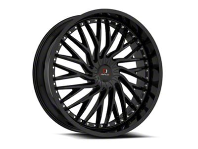 Cavallo CLV-43 Gloss Black 6-Lug Wheel; 22x9.5; 25mm Offset (04-08 F-150)