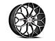 Cavallo CLV-44 Gloss Black and Machined 6-Lug Wheel; 22x9.5; 25mm Offset (21-24 F-150)