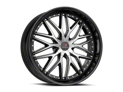 Cavallo CLV-46 Gloss Black and Machined 6-Lug Wheel; 24x9; 25mm Offset (21-24 F-150)