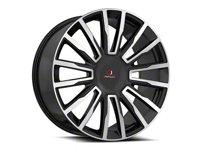 Cavallo CLV-47 Gloss Black and Machined 6-Lug Wheel; 26x9.5; 25mm Offset (09-14 F-150)