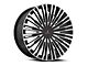 Cavallo CLV-48 Gloss Black and Machined 6-Lug Wheel; 26x9.5; 25mm Offset (21-24 F-150)