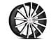 Cavallo CLV-52 Gloss Black and Machined 6-Lug Wheel; 24x9; 25mm Offset (21-24 F-150)