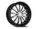 Cavallo CLV-53 Gloss Black and Machined 6-Lug Wheel; 22x9.5; 25mm Offset (21-24 F-150)