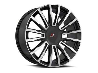 Cavallo CLV-47 Gloss Black and Machined 6-Lug Wheel; 20x8.5; 25mm Offset (19-23 Ranger)