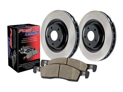 Preferred Axle Plain 5-Lug Brake Rotor and Pad Kit; Front (99-Early 00 F-150 Lightning)