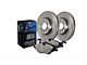 Select Axle Plain 8-Lug Brake Rotor and Pad Kit; Front and Rear (13-16 2WD F-350 Super Duty SRW)