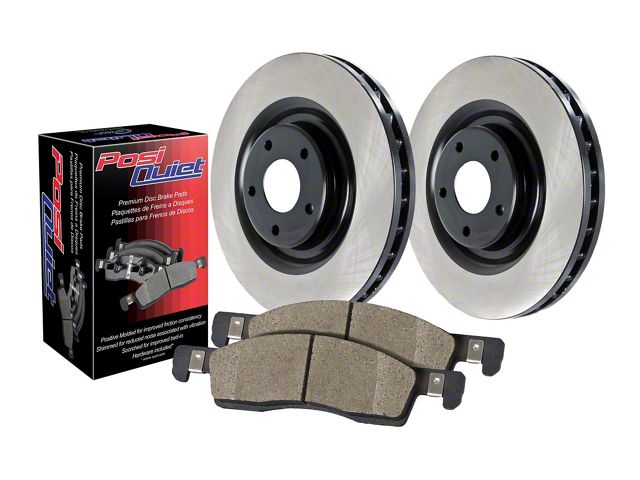 Preferred Axle Plain 8-Lug Brake Rotor and Pad Kit; Front (07-10 Sierra 3500 HD)