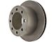 Select Axle Plain 8-Lug Brake Rotor and Pad Kit; Rear (07-10 Sierra 3500 HD DRW)