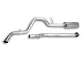 CGS Motorsports Stainless Single Exhaust System; Side Exit (15-20 2.7L EcoBoost F-150)