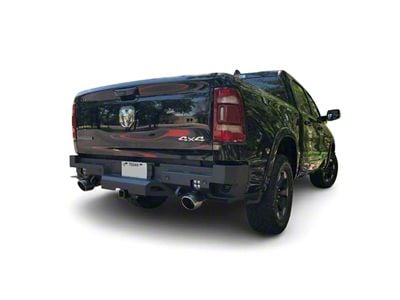 Chassis Unlimited Octane Series Rear Bumper; Pre-Drilled for Backup Sensors; Black Textured (19-24 RAM 1500, Excluding TRX)