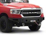 Chassis Unlimited Octane Series Winch Front Bumper; Pre-Drilled for Front Parking Sensors; Black Textured (19-24 RAM 1500, Excluding TRX)