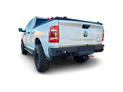 Chassis Unlimited Octane Series Rear Bumper; Not Pre-Drilled for Backup Sensors; Black Textured (10-18 RAM 3500)