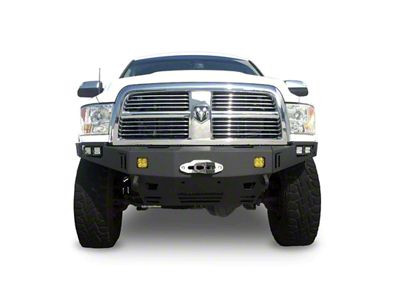 Chassis Unlimited Octane Series Winch Front Bumper; Not Pre-Drilled for Front Parking Sensors; Black Textured (10-18 RAM 3500)