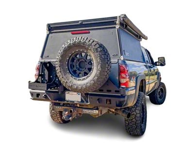 Chassis Unlimited Octane Series Dual Swing Rear Bumper; Black Textured (99-06 Sierra 1500)