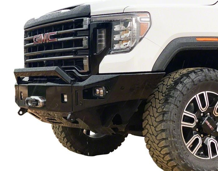 Chassis Unlimited Sierra 3500 Octane Series Winch Front Bumper Pre Drilled For Front Parking