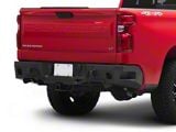 Chassis Unlimited Octane Series Rear Bumper; Not Pre-Drilled for Backup Sensors; Black Textured (19-25 Silverado 1500)