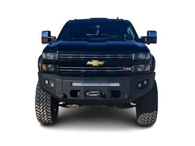 Chassis Unlimited Attitude Series Winch Front Bumper; Black Textured (15-19 Silverado 2500 HD)