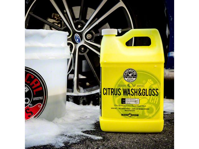 Chemical Guys Citrus Wash and Gloss Concentrated Ultra Premium Hyper Wash and Gloss; 1-Gallon