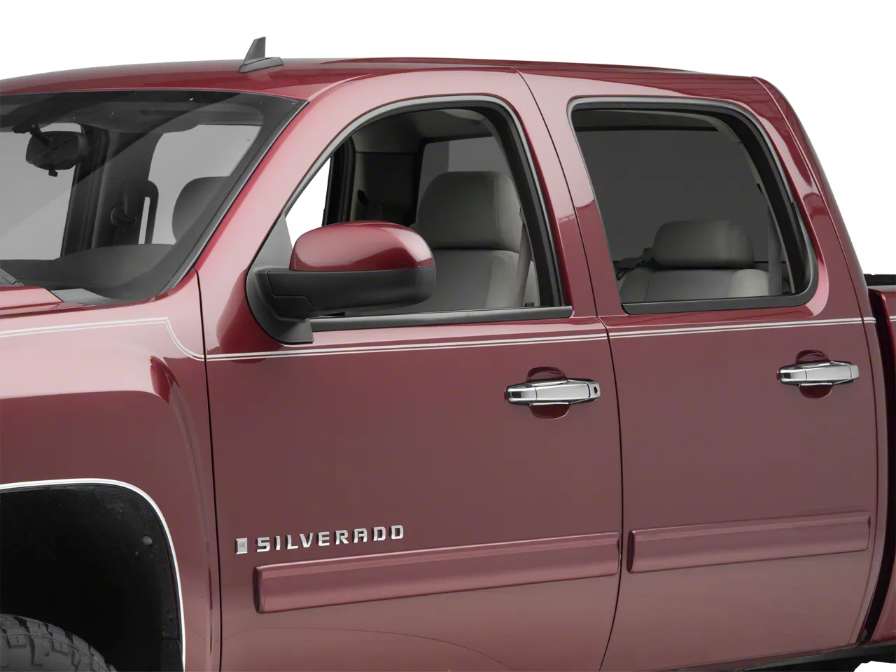 Interior Door Handle Cover Trim for Chevrolet Silverado/GMC Sierra 14-18  Chrome