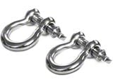 Rugged Ridge 3/4-Inch D-Ring Shackles; Stainless Steel